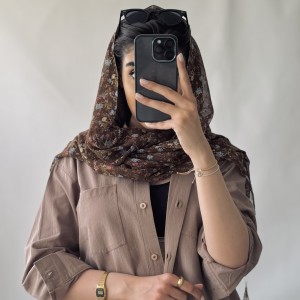 شال حریر گلگلی کد N07