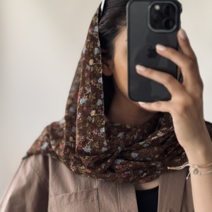 شال حریر گلگلی کد N07