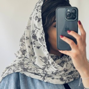 شال حریر کریشه کد N12