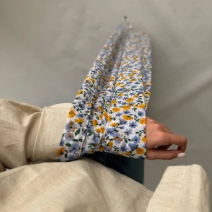 شال حریر گلدار کد N14