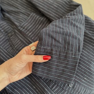 شومیز راه راه وارداتی کد 2856