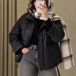کاپشن پاییزی مشکی کد 2990