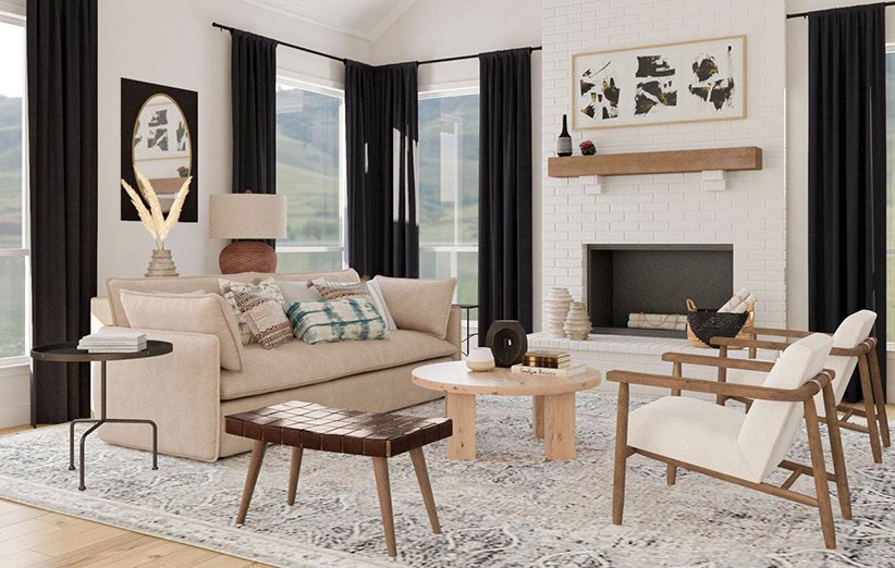 ۵ ایده‌ی جذاب برای انتخاب فرش اتاق نشیمن