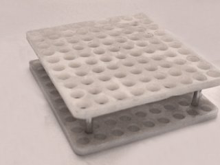 جا لوله آزمایش 16 خانه pp