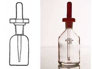 قطره چکان سرپو آر دار سفید