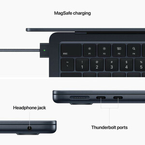 لپ تاپ 13.6 اینچی اپل مدل MacBook Air MC7W4 2024 LLA-M2-16GB RAM-256GB SSD