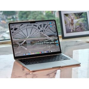 لپ تاپ 13.6 اینچی اپل مدل MacBook Air MC7W4 2024 LLA-M2-16GB RAM-256GB SSD