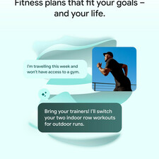 مچ بند هوشمند گوگل مدل Fitbit Air با بند پارچه‌ای