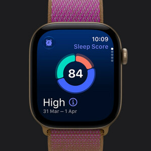 ساعت هوشمند 46 میلی‌متری اپل مدل Watch Series 12 Aluminum Case با بند سیلیکونی، سازگار با iOS