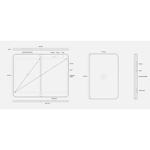 گوشی موبایل مایکروسافت مدل Surface Dou تک سیم کارت ظرفیت 256 گیگابایت و رم 6 گیگابایت