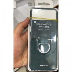 کاور مدل silicone Cover with Ring مناسب برای گوشی موبایل سامسونگ Galaxy Z Flip3 5G