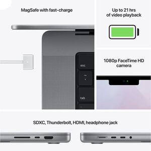 لپ تاپ 16.2 اینچ اپل مدل MacBook Pro MK1F3 2021