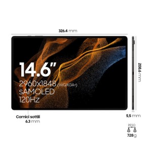 تبلت سامسونگ مدل Galaxy Tab S8 Ultra ظرفیت 128 گیگابایت و رم 12 گیگابایت