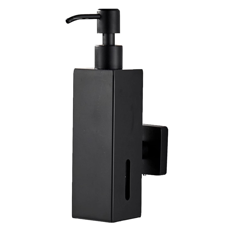 جاصابون دیواری چهارگوش R810 - مشکی