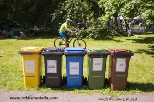 تفکیک زباله در مجتمع مسکونی  | سطل های تفکیک زباله