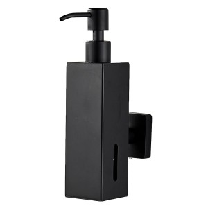 جاصابون دیواری چهارگوش R810 - مشکی