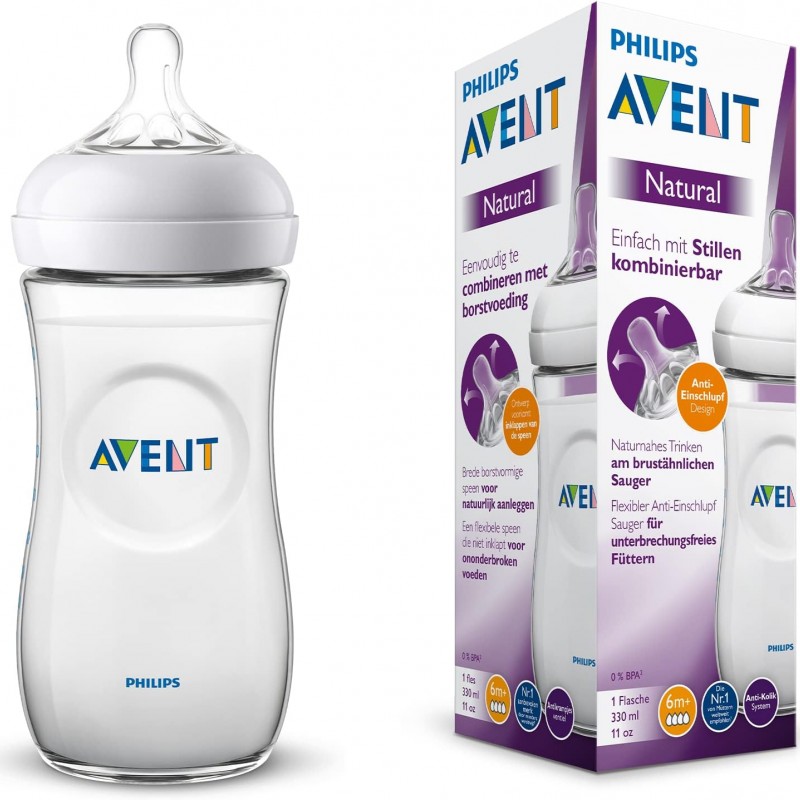 شیشه شیر نچرال 330ml فیلیپس اونت Avent