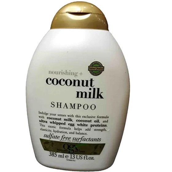 شامپو بدون سولفات شیرنارگیل ضد ریزش و براق کننده ۳۸۵ میل