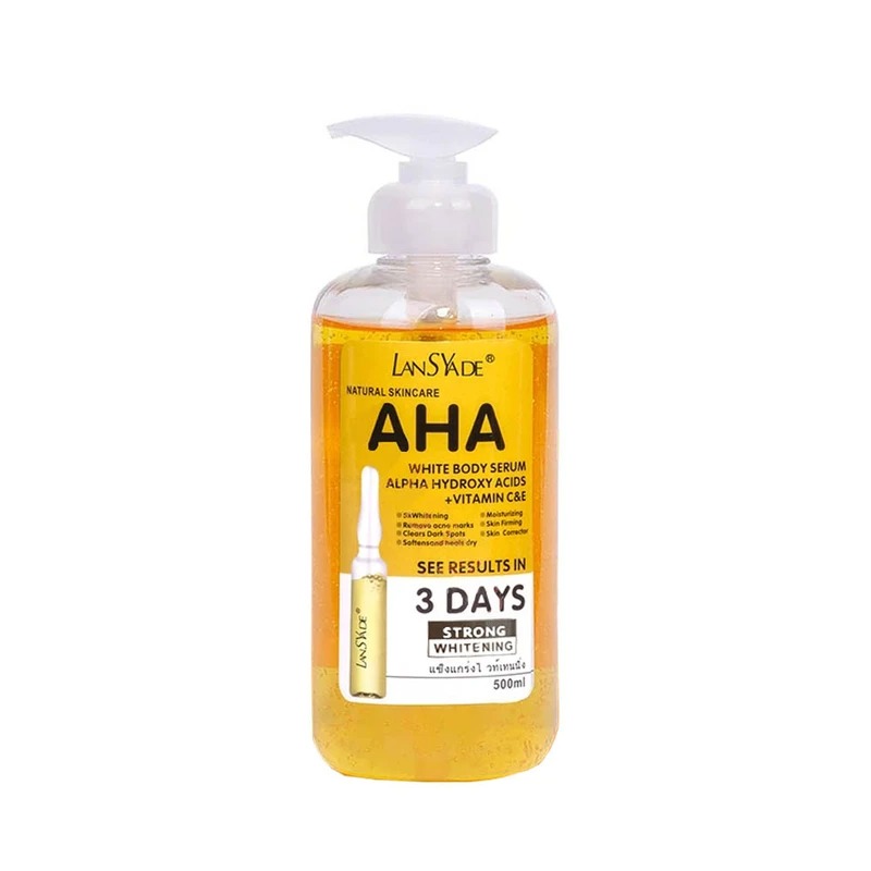 سرم سفید کننده بدن لنسیاد AHA 500ml