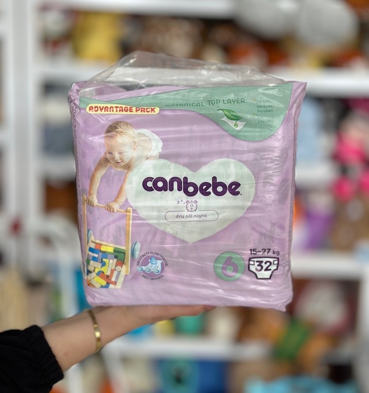 پوشک جان ببه سایز6 بسته 32عددی