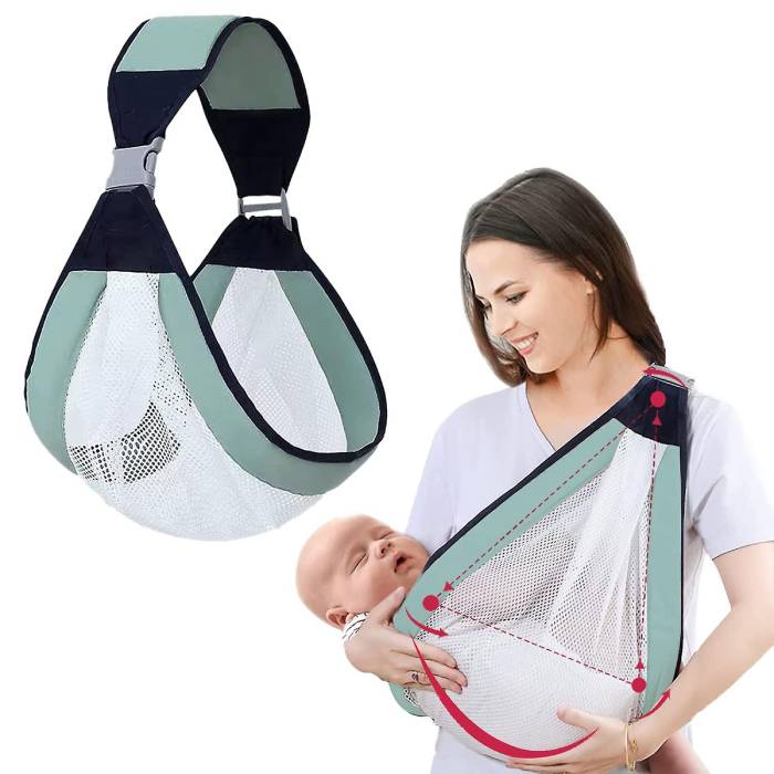 آغوشی بغلی شیردهی توری baby sling