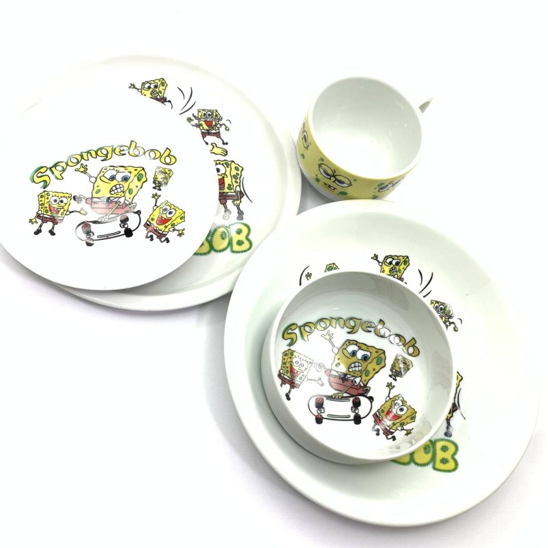 سرویس غذاخوری 5 پارچه کودک چینی نسترن