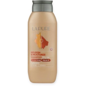 شامپو مرطوب کننده موهای خشک لپیور LAPURE مدل نوریش اند مویسچرایز حجم 325 میل