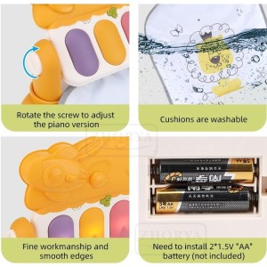 تشک بازی پیانویی دو کاره ویوا کیدز طرح شیر