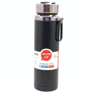 فلاسک قمقمه ای مشکی استیل