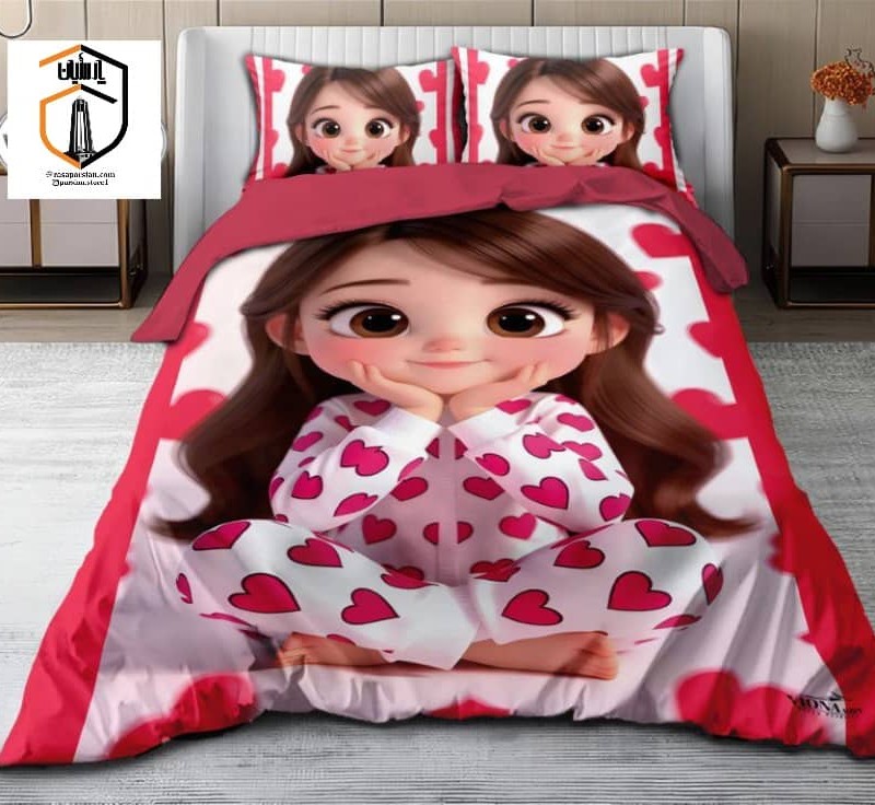 روتختی سه بعدی  یک نفره طرح دختر