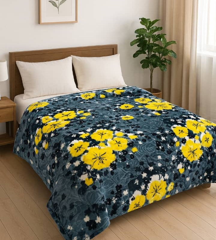 پتو ایزابلا شادیلون دو نفره زمینه طوسی