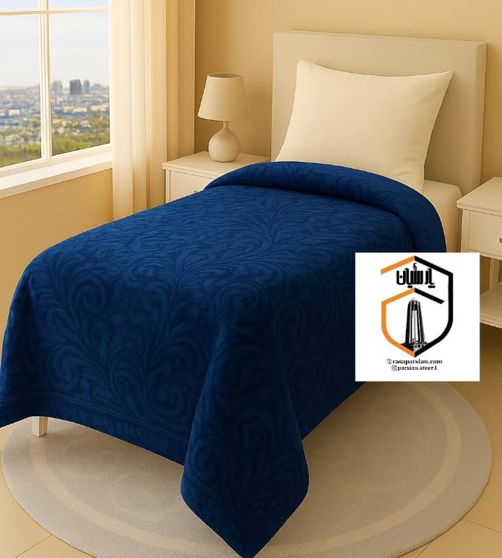 پتو  برند نیکو بافت طرح فیروزه الوان یکنفره