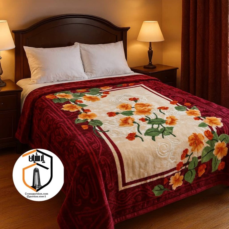 پتو نرمینه مدل نسیم  دونفره