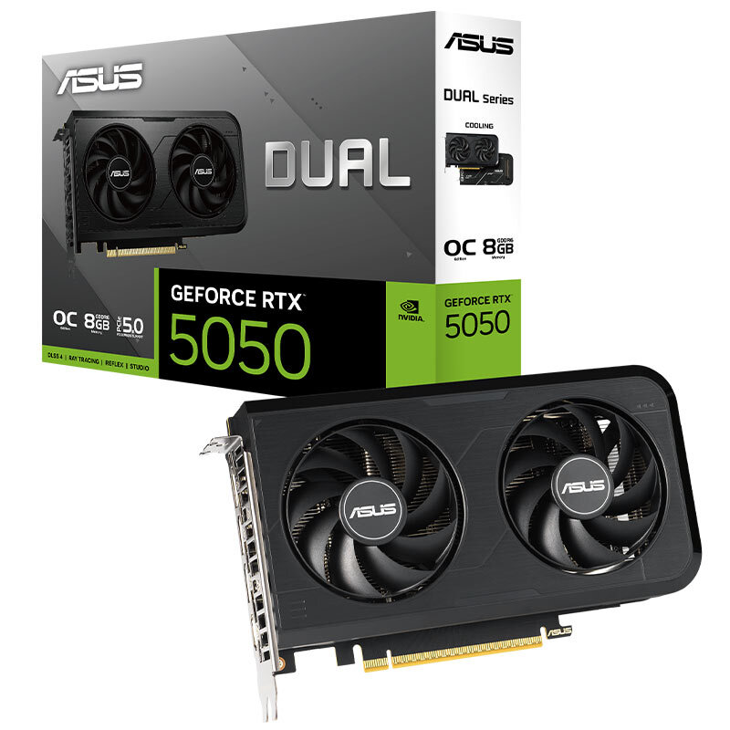 کارت گرافیک ASUS Dual GeForce RTX 5050 OC Edition 8GB GDDR6 128Bit
