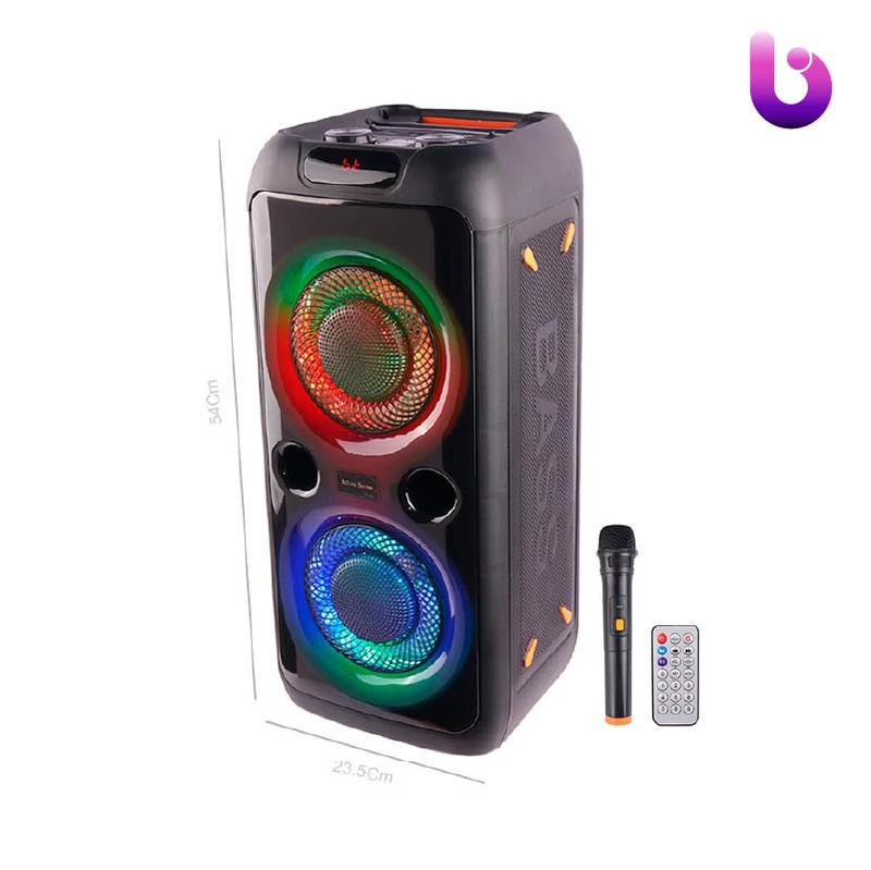 اسپیکر چمدانی بلوتوثی RS-D30 + میکروفون و ریموت کنترل