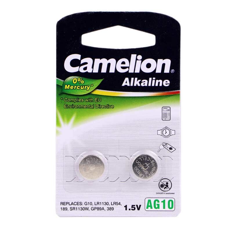 باتری سکه ای Camelion Alkaline AG10 بسته 2 عددی