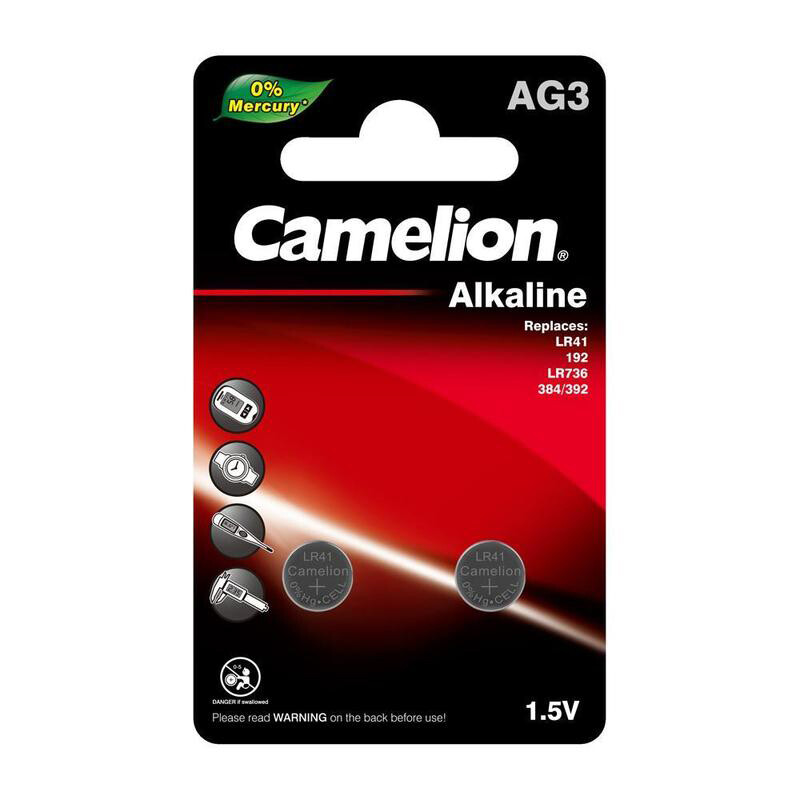 باتری سکه ای Camelion Alkaline AG3 بسته 2 عددی