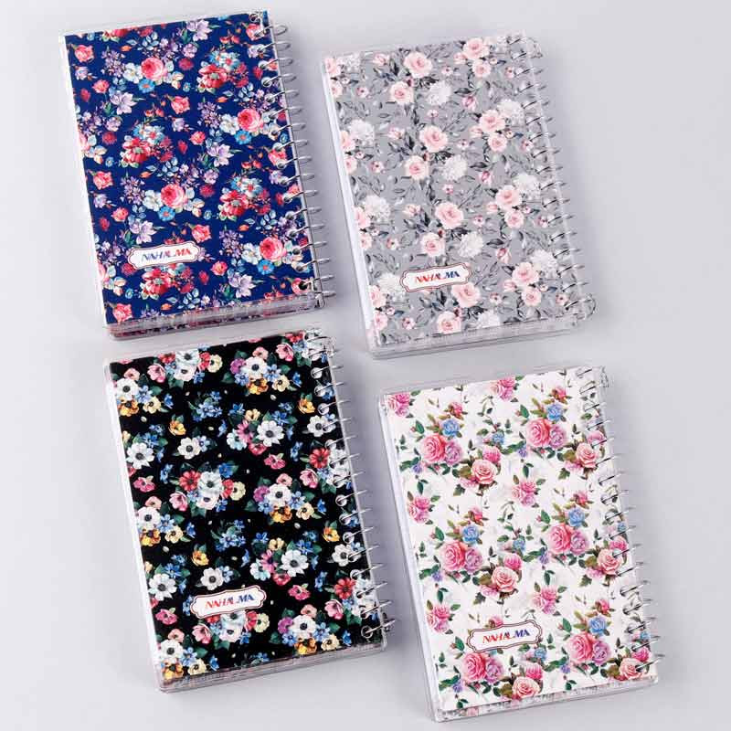 دفترچه یادداشت 100 برگ جایزه طرح گل Nahal Alma کد 7338