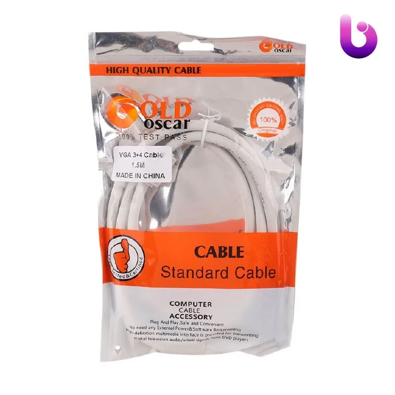کابل Gold Oscar VGA 3+4 1.5m