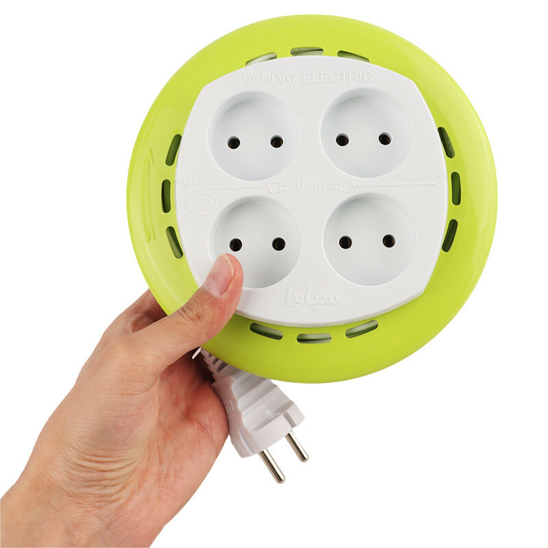 چند راهی 4 خانه وحدت الکتریک سیاوا با کابل 9 متری