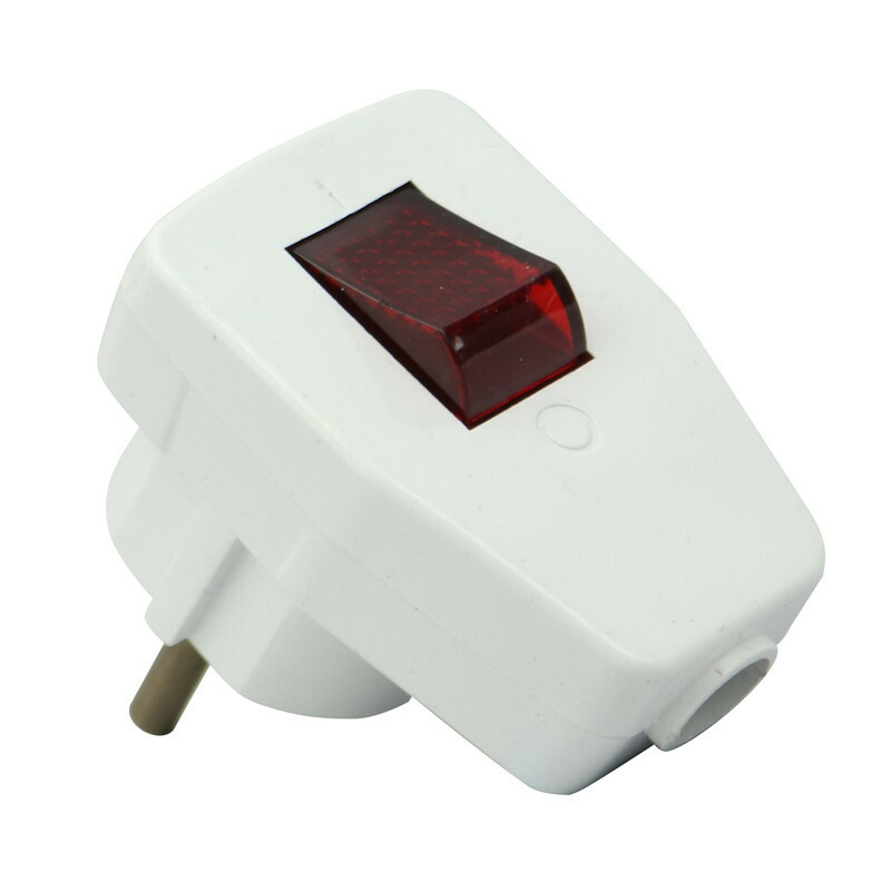 دوشاخه برق کلید دار معین الکتریک