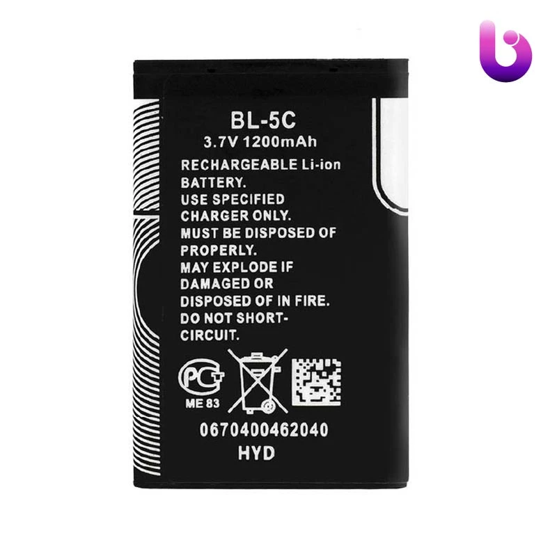 باتری موبایل اورجینال Nokia BL-5C بسته 10 عددی