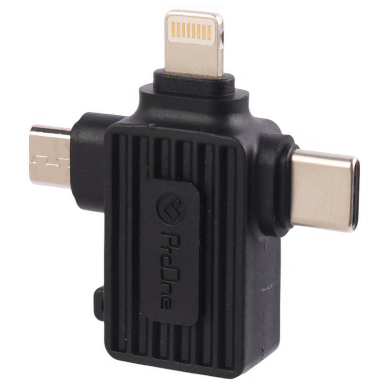 تبدیل USB OTG به میکرو یو اس بی / تایپ سی / لایتنینگ پرووان PCO10