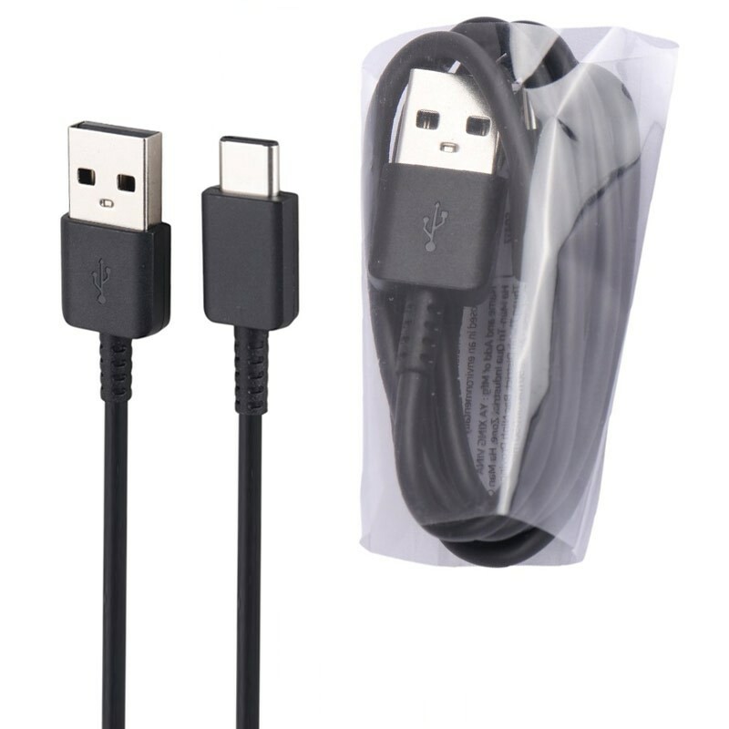 کابل تایپ سی Samsung A50 0.8m سرجعبه