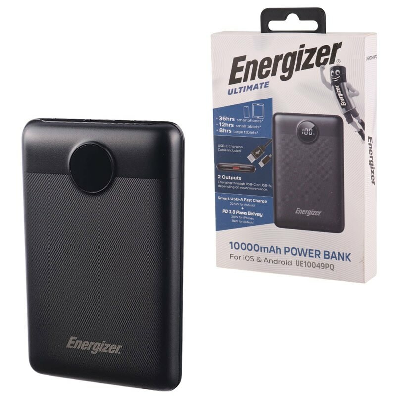 پاور بانک فست شارژ انرجایزر Ultimate UE10049PQ PD3.0 22.5W ظرفیت 10000 میلی آمپر ساعت