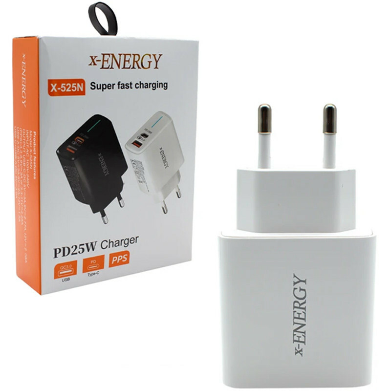 شارژر دیواری 25 وات ایکس انرژی X-525N QC3.0 PD 3A