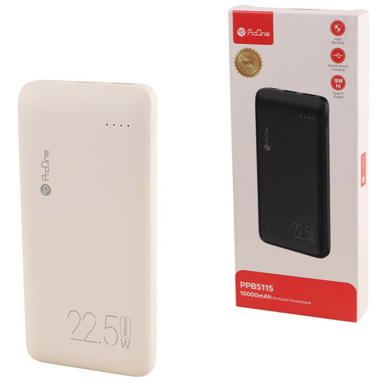 پاور بانک فست شارژ پرووان PPB5115 QC PD 20W ظرفیت 10000 میلی آمپر ساعت