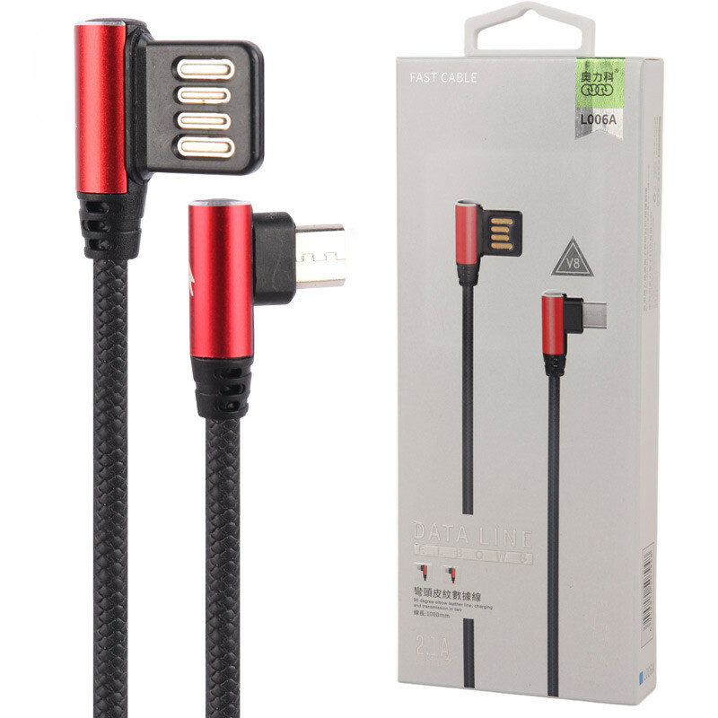 کابل میکرو یو اس بی فست شارژ Ouly L006A 2.1A 1M