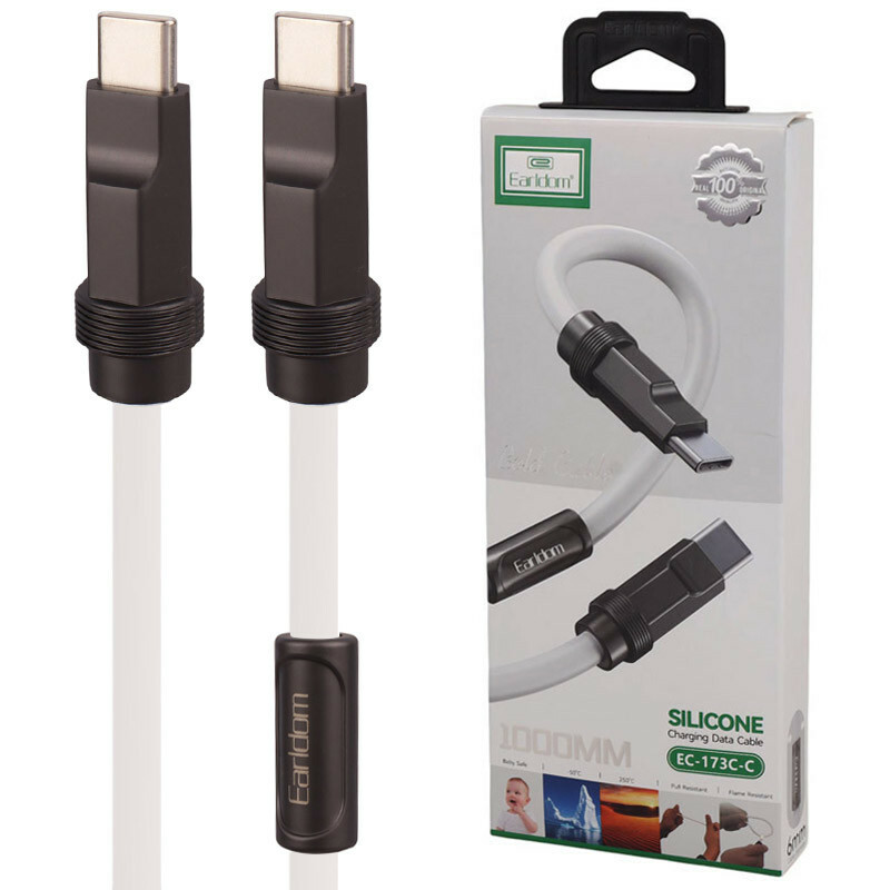 کابل تبدیل فست شارژ Earldom EC-173C-C Type-C To Type-C 3A 1m