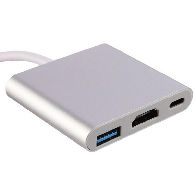 تبدیل Type-C To HDMI/USB3.0/Type-C PD